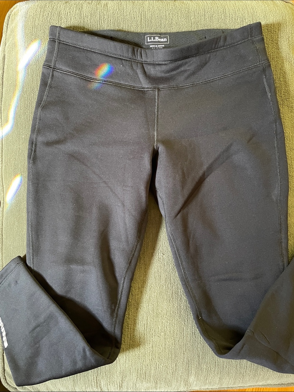 L.L. Bean Black Womans Active Leggings